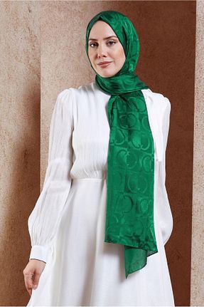 شال سبز زنانه پلی استر Alvina - کد 857597239