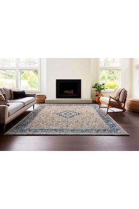 فرش آبی آنتی باکتریال Saray Halı - کد 782793143