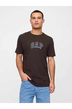 تیشرت قهوه ای مردانه رگولار GAP - کد 872059801