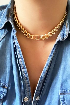 گردنبند جواهر طلائی زنانه X-Lady Accessories - کد 872060406