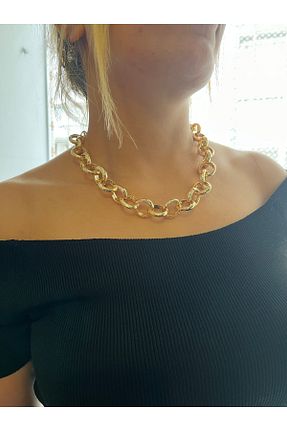 گردنبند جواهر طلائی زنانه ریخته گری BES - کد 872071734