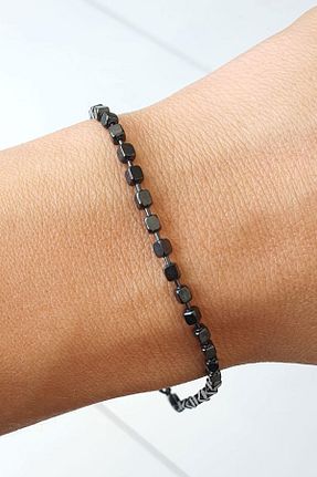 دستبند نقره مشکی مردانه 925 عیار OSESHOP - کد 872085751
