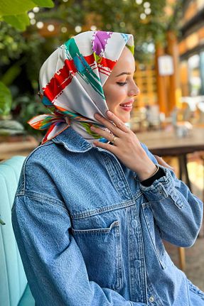 روسری رنگی پلی استر Armine - کد 872071232