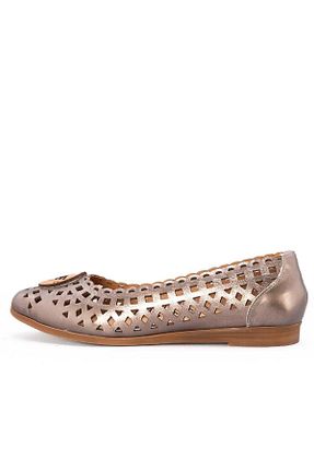کفش کژوال متالیک زنانه چرم خالص Gusse - کد 806343582