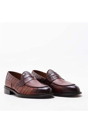 کفش کلاسیک قهوه ای مردانه چرم خالص Pierre Cardin - کد 750383803