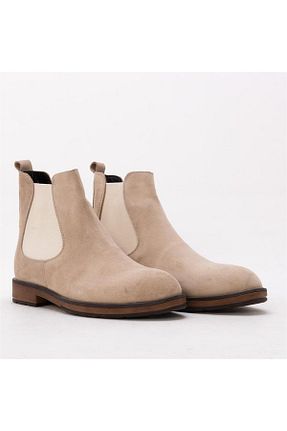 بوت / نیم بوت بژ مردانه چرم خالص Gusse - کد 758560415