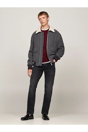 شلوار جین مشکی مردانه پاچه تنگ Tommy Hilfiger - کد 872141292