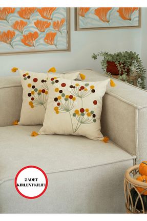 کوسن و روکش کوسن رنگی پنبه ای Destiva Home - کد 871327043
