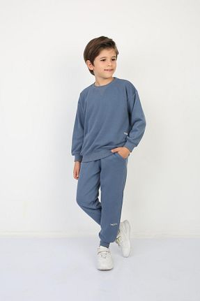 ست گرمکن سرمه ای بچه گانه %100 پنبه REPLİX - کد 872239062