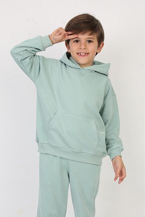سوئیشرت سبز بچه گانه ساده REPLİX - کد 872234388