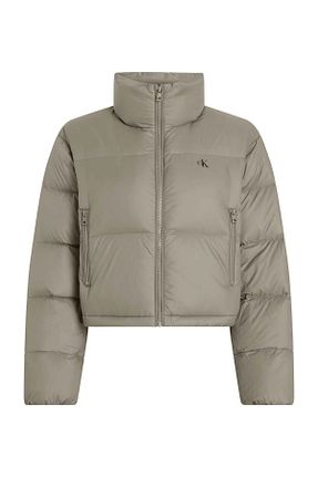 کاپشن طوسی زنانه رگولار Calvin Klein - کد 872171456