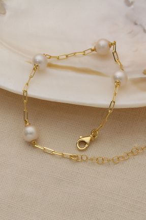 دستبند نقره طلائی زنانه 925 عیار Nox Jewelry - کد 823666529