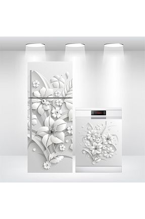 کاغذ دیواری سفید Kendinden Yapışkanlı Bigaimaj - کد 43312499