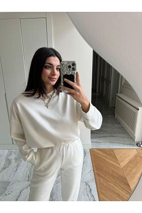 ست بالاتنه و پائین تنه نباتی زنانه بافت Bade Butik - کد 872206205