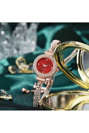 ساعت مچی قرمز زنانه 39 میلی متر TAKİŞKO - کد 872214044