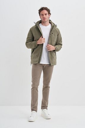 کاپشن خاکی مردانه رگولار Cazador - کد 850426210
