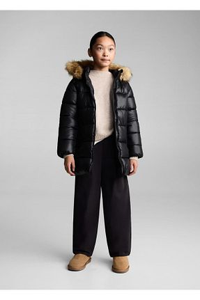 کاپشن مشکی بچه گانه رگولار MANGO Kids - کد 870630455