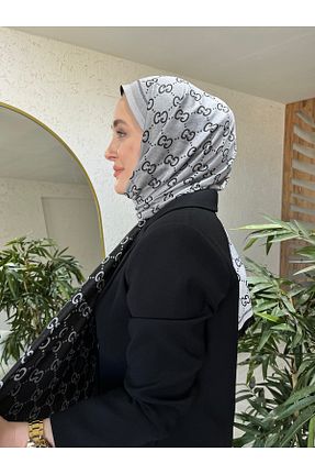 شال طوسی زنانه پنبه ای Modechic Collection - کد 872241434