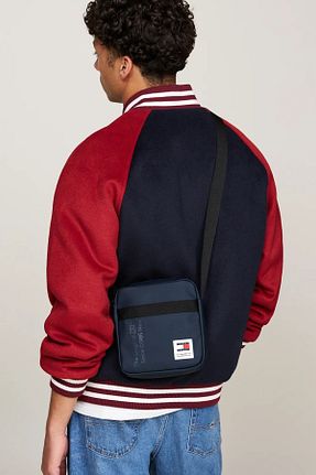 کیف دوشی سرمه ای مردانه Tommy Hilfiger - کد 872249976