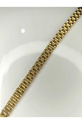 دستبند استیل (فولاد) طلائی زنانه استیل ضد زنگ aves shop - کد 872272387