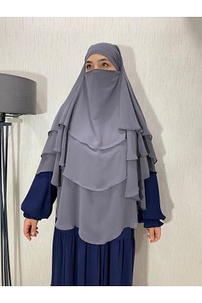 روسری طوسی شیفون ARKARLİN - کد 872310946