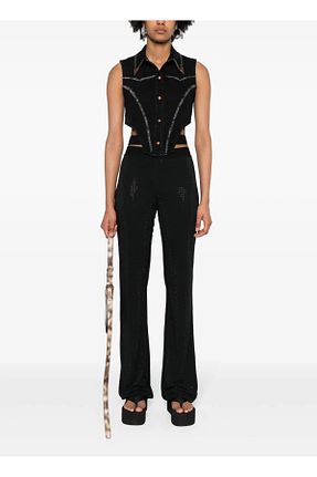بلوز مشکی زنانه ساده VERSACE JEANS COUTURE - کد 872361064