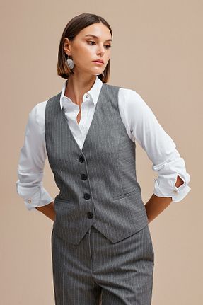 کت طوسی زنانه پلی استر Naramaxx - کد 872384447