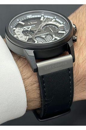 ساعت مچی مشکی مردانه 43 میلی متر Lee Cooper - کد 872408979