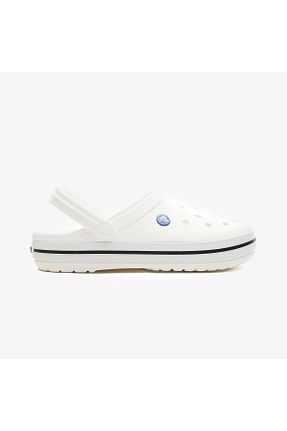 صندل سفید زنانه پاشنه تخت Crocs - کد 3879070