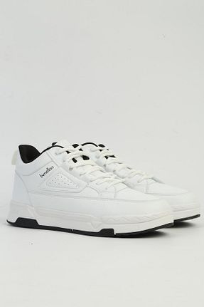 کفش اسنیکر سفید مردانه بند دار Benetton - کد 872409797