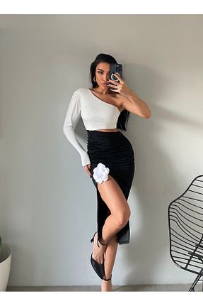 لباس مشکی زنانه بافتنی Alba - کد 872405332