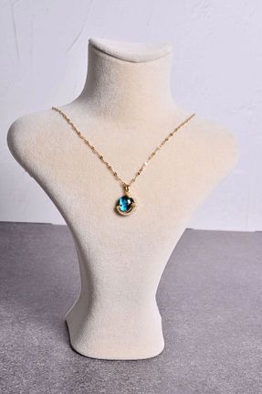 گردنبند استیل ( فولاد ) طلائی زنانه استیل (فولاد) shiva accessorie - کد 771963075