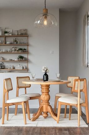 ست میز آشپزخانه بژ چوب Woodenbend - کد 872404643
