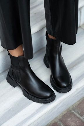 بوت / نیم بوت مشکی زنانه چرم مصنوعی Shoe - کد 872422103
