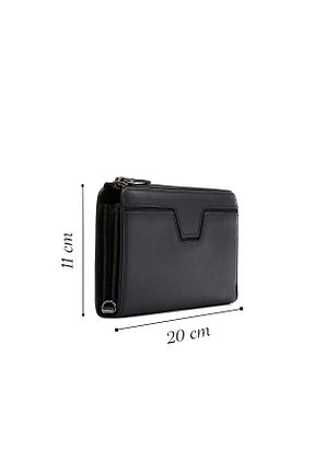 کیف پورتفوی و کلاچ مشکی مردانه چرم مصنوعی Derimod - کد 754414977