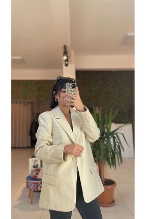 کت بلیزر زنانه چرم Mebus.butik - کد 872433010
