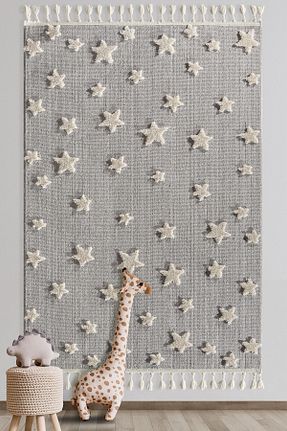 فرش بچه گانه طوسی پلی استر Empera - کد 377516323