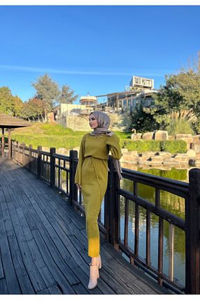 لباس حجاب سبز زنانه اسلیم ensade - کد 872495055