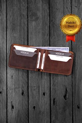کیف پول قهوه ای مردانه ابعاد کوچک Modica - کد 154172628