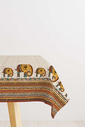 رومیزی بژ پلی استر Cango Home - کد 412378761