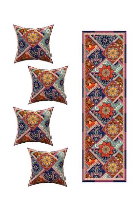 کوسن و روکش کوسن قهوه ای لانه زنبوری میکرو Cango Home - کد 237078722