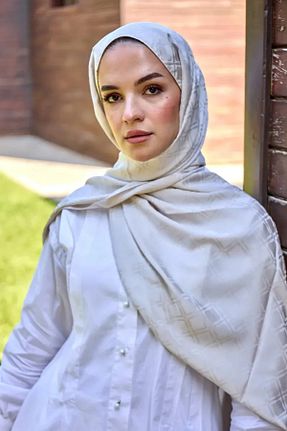 شال سبز زنانه پلی استر Madame Polo - کد 854055899