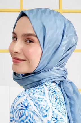 شال سرمه ای زنانه پلی استر Madame Polo - کد 737734096