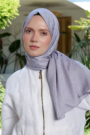 شال طوسی زنانه پلی استر Madame Polo - کد 797323929