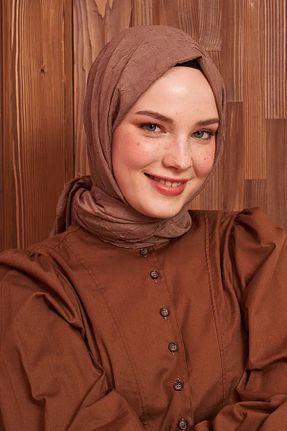 شال قهوه ای زنانه پلی استر Madame Polo - کد 316852823