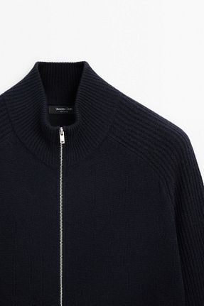 رویه سرمه ای مردانه پشمی Massimo Dutti - کد 872449319