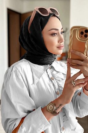 شال مشکی زنانه پلی استر Madame Polo - کد 737732541