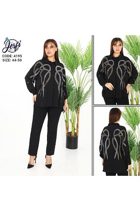 پیراهن مشکی زنانه Relaxed JERFİ - کد 872470352