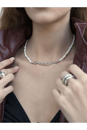 گردنبند جواهر زنانه مروارید Linya Jewellery - کد 872470295
