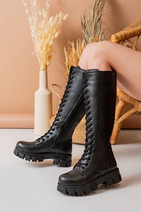 چکمه مشکی زنانه چرم مصنوعی Eray - کد 872468705